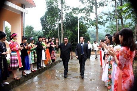 Politburo member Le Hong Anh works in Ha Giang - ảnh 1